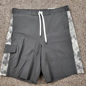Sonoma Goods For Life Mens Board Shorts Grey Tidefade MS21T217RP Size M NWT